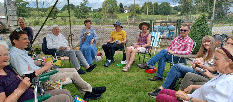 Every year we hold a Church service and picnic at the farm