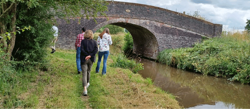 Canal walk at the farm