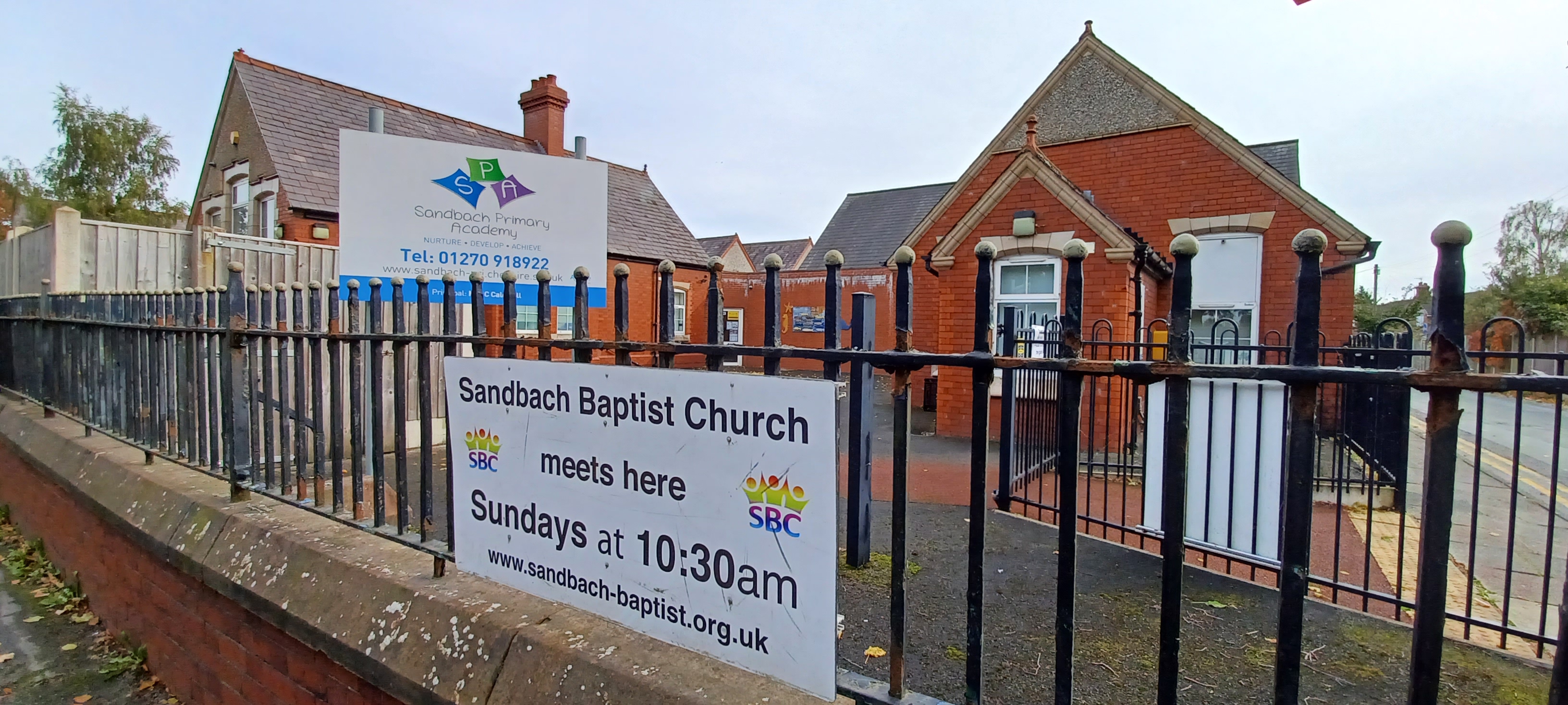 We meet at Sandbach Primary Academy every Sunday morning.